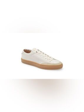 GOODMAN BRAND EDGE COURT SNEAKERS SUEDE ACCENT GUM SOLE LEATHER UPPER MENS SZ 13